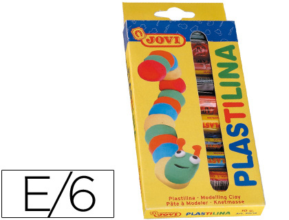 10 barras 15g. plastilina Jovi colores surtdos